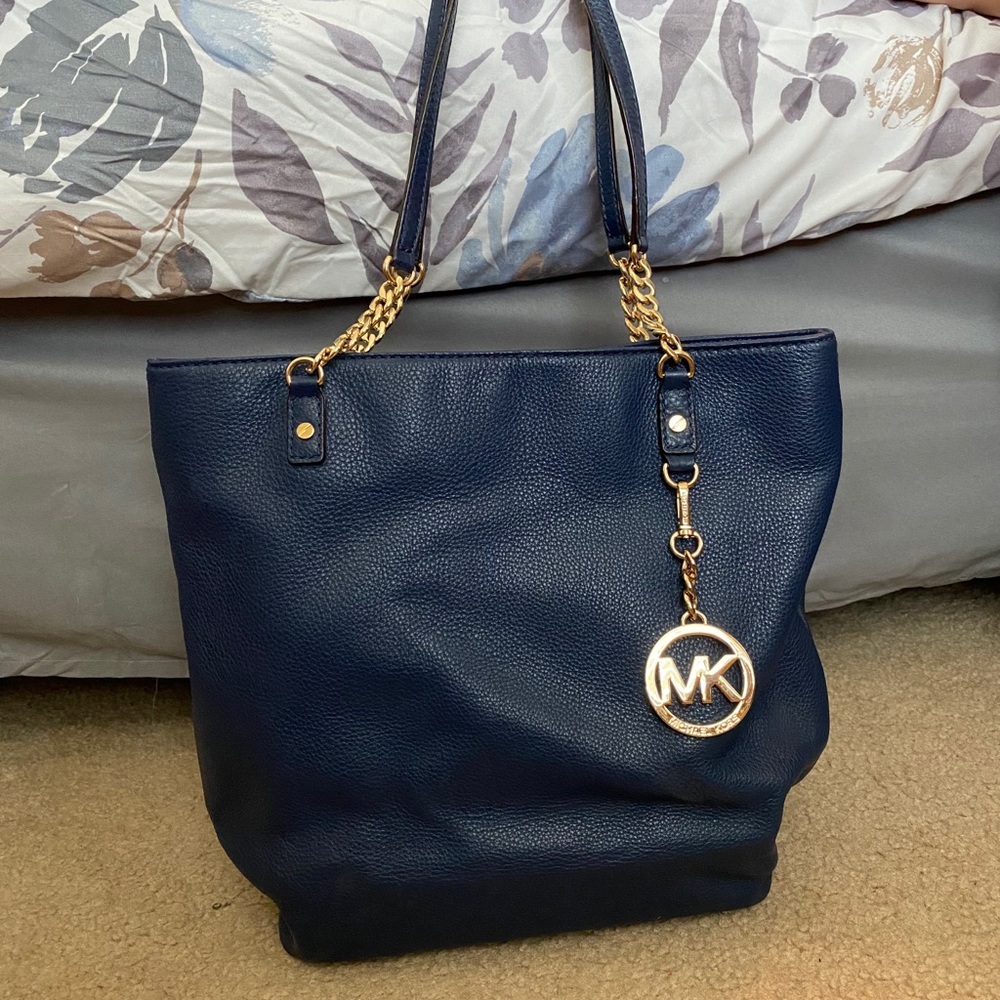 Michael Kors navy blue purse